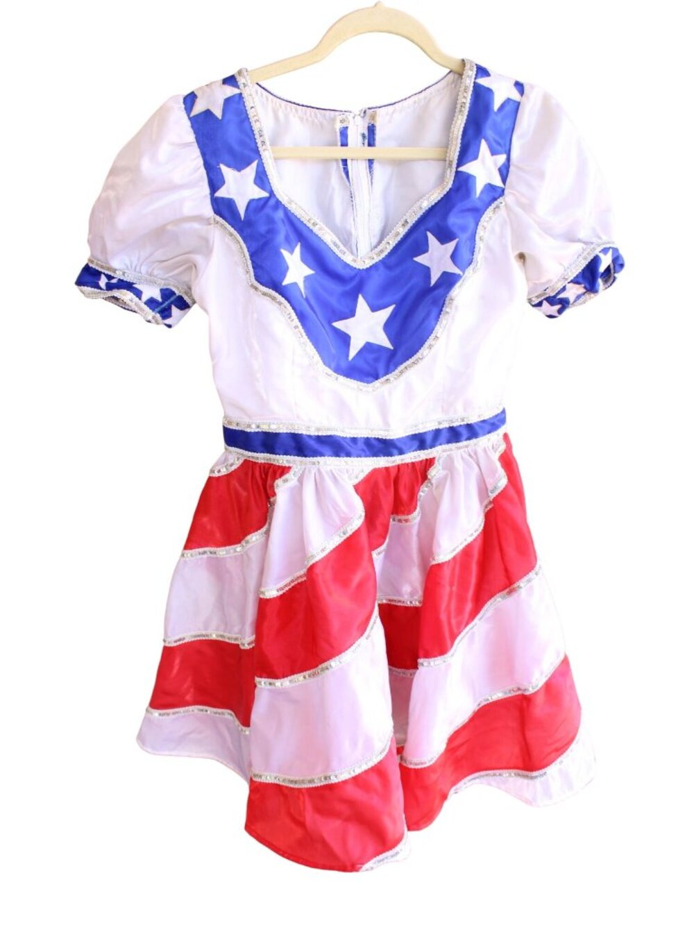 Circus Costume Dance Vintage Patriotic Red White Blue Ladies 94499